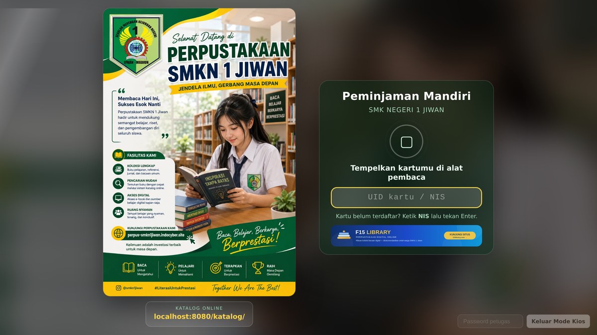 Komputer kios peminjaman mandiri