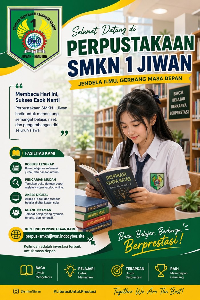 Poster perpustakaan yang dirancang khusus
